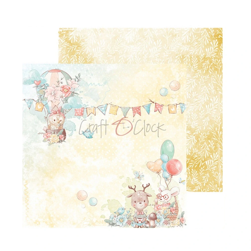 Craft O´ Clock Scrapbook papier - Woodland Friends 6x6