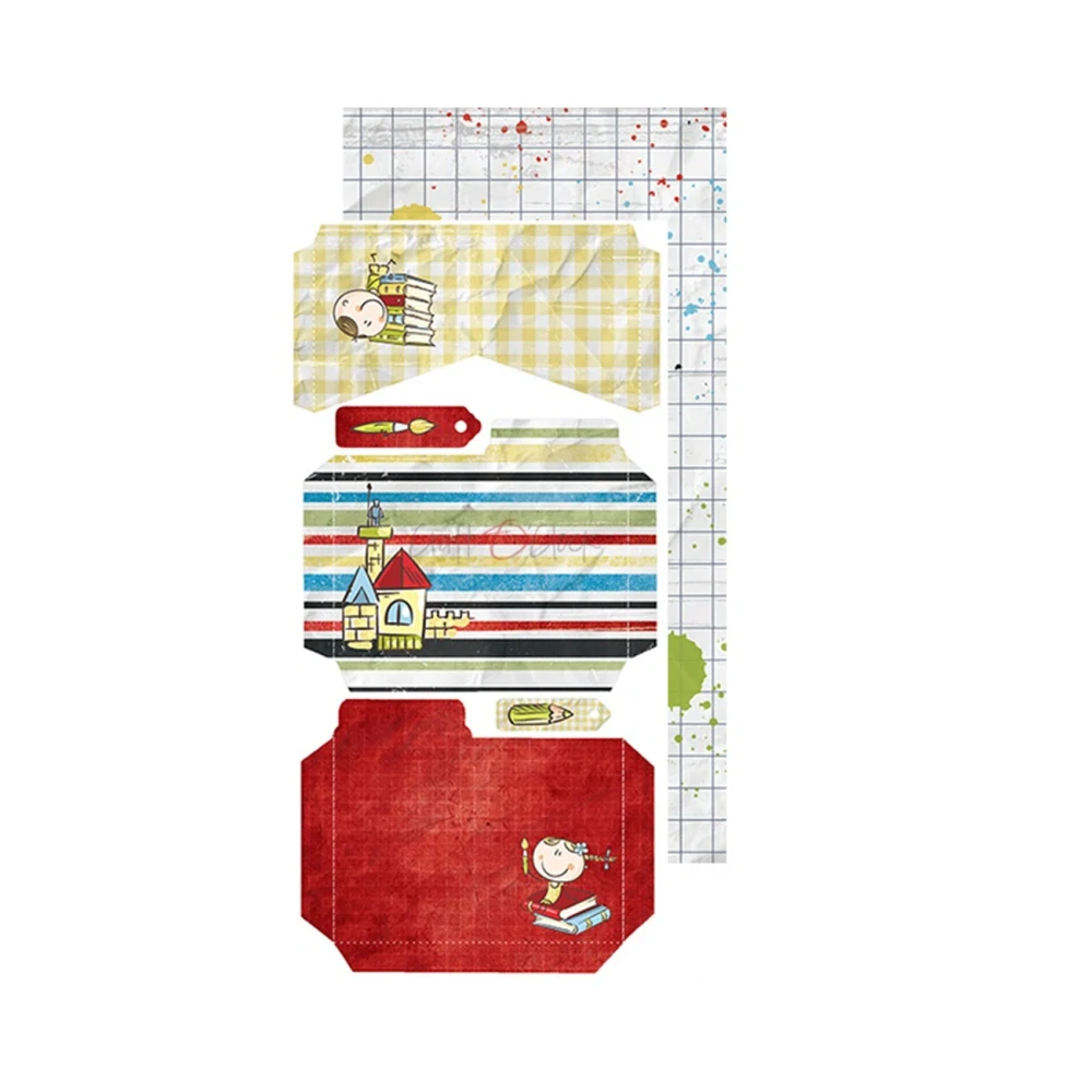Craft O´ Clock Scrapbook papier - School Adventures 6x12