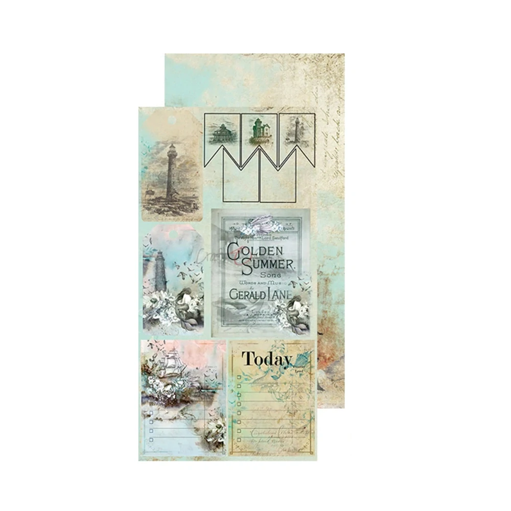 Craft O´ Clock Scrapbook papier - Ocean Deep 6x12