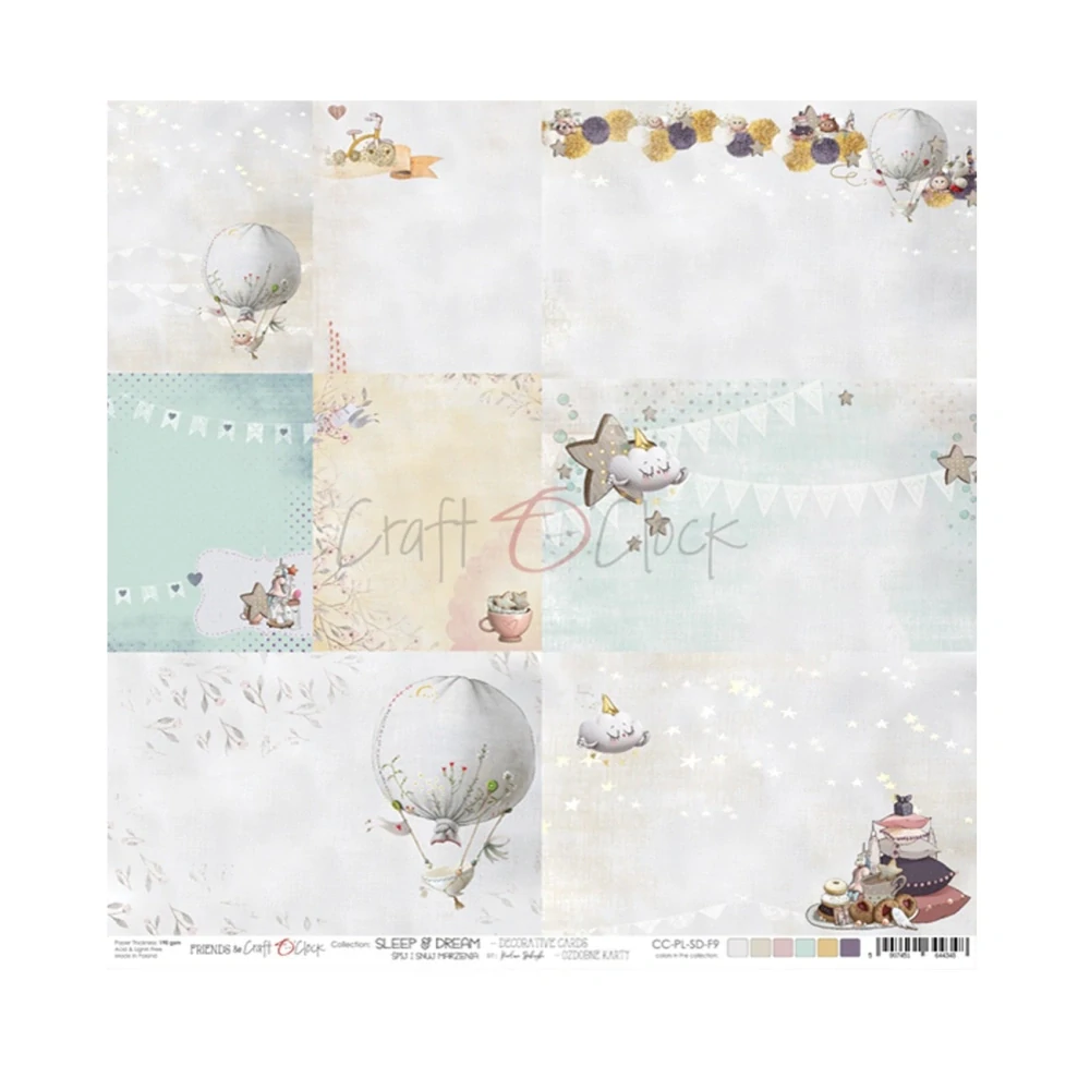 Craft O´ Clock Scrapbook papier - CC-PL-SD-F9  12x12 