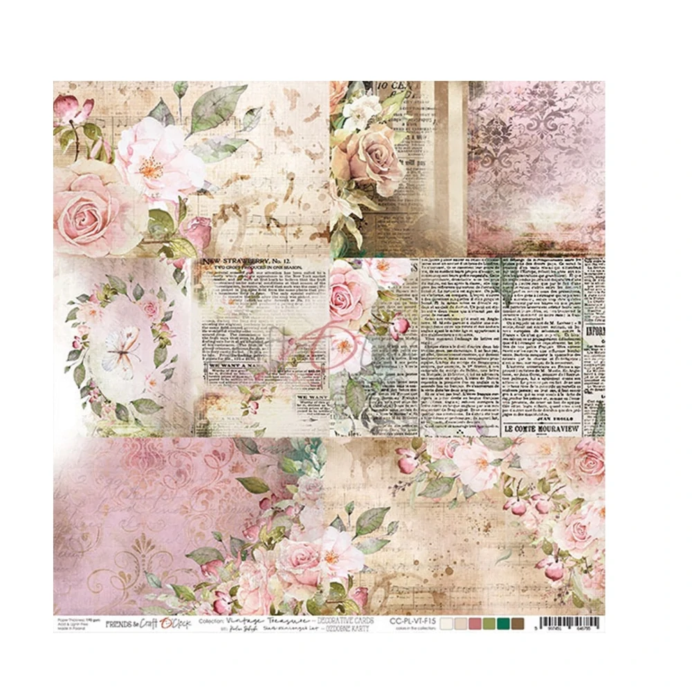 Craft O´ Clock Scrapbook papier - CC-PL-VT-F15 12x12