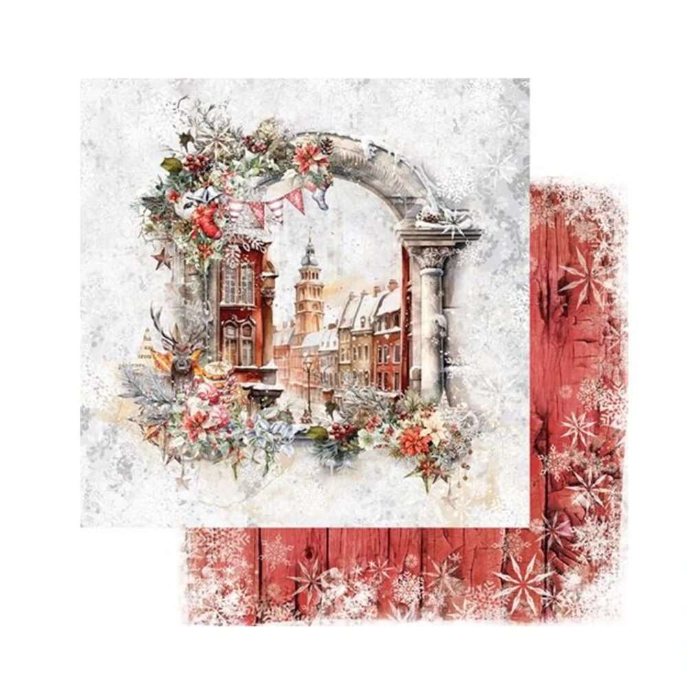 Alchemy of Art Scrapbook papier Merry Christmas 8x8