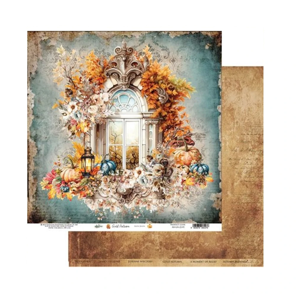 Alchemy of Art Scrapbook papier Gold Autumn 8x8