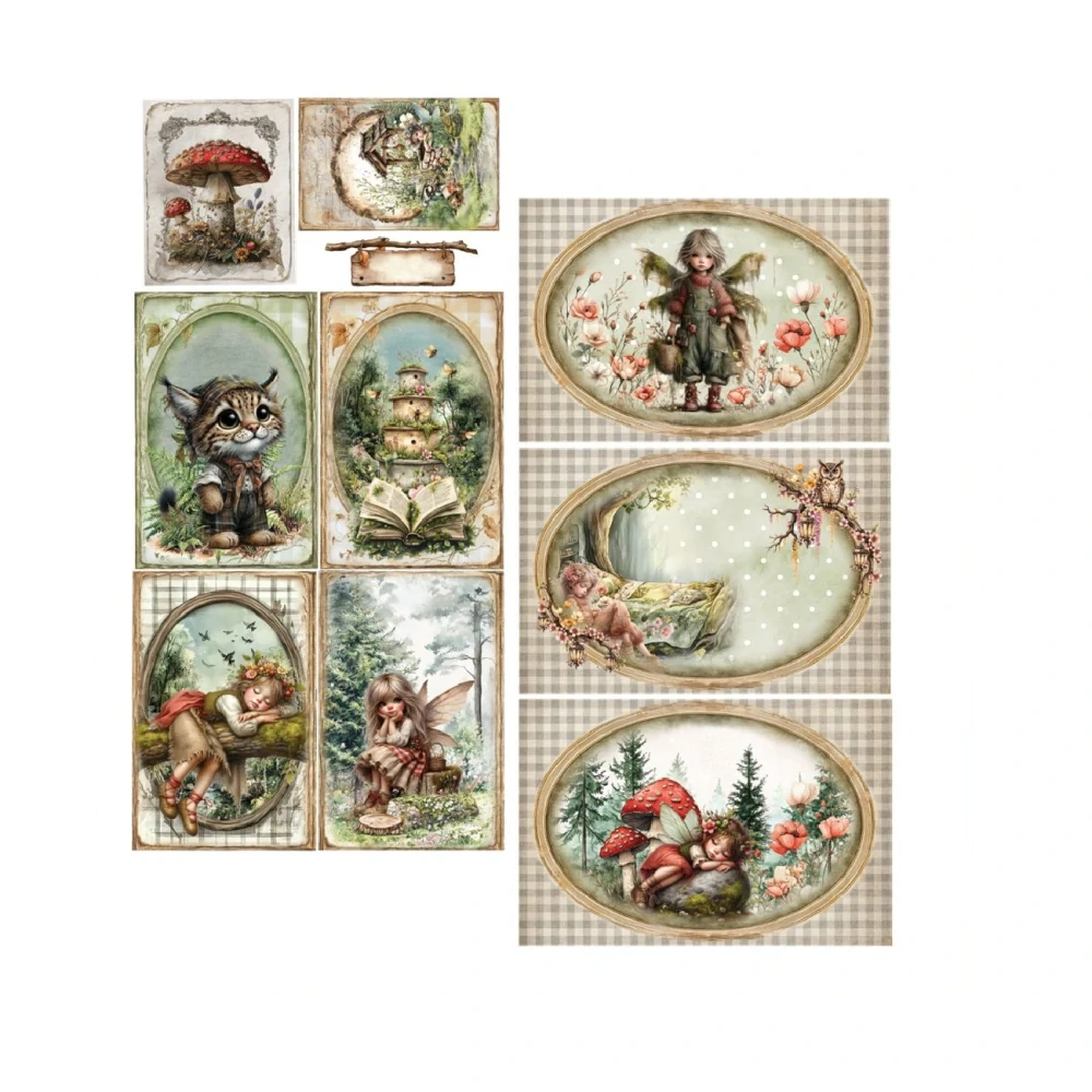 Alchemy of Art Scrapbook papier Friends of the Forest 6x12