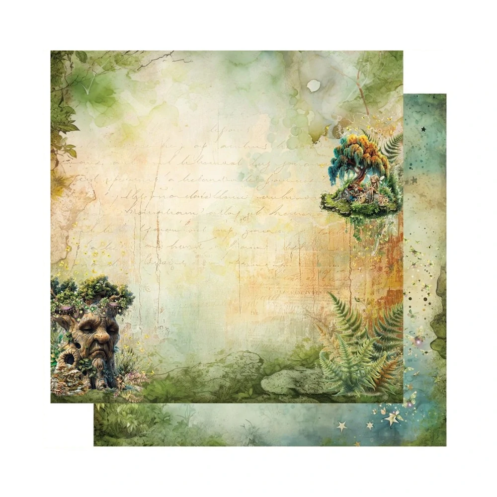 Alchemy of Art Scrapbook papier Tales of Moss and Fern 12x12