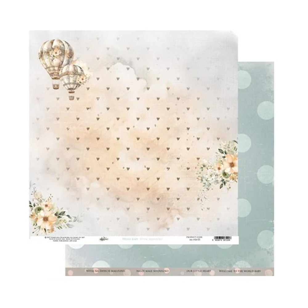 Alchemy of Art Scrapbook papier Hello Baby 8x8