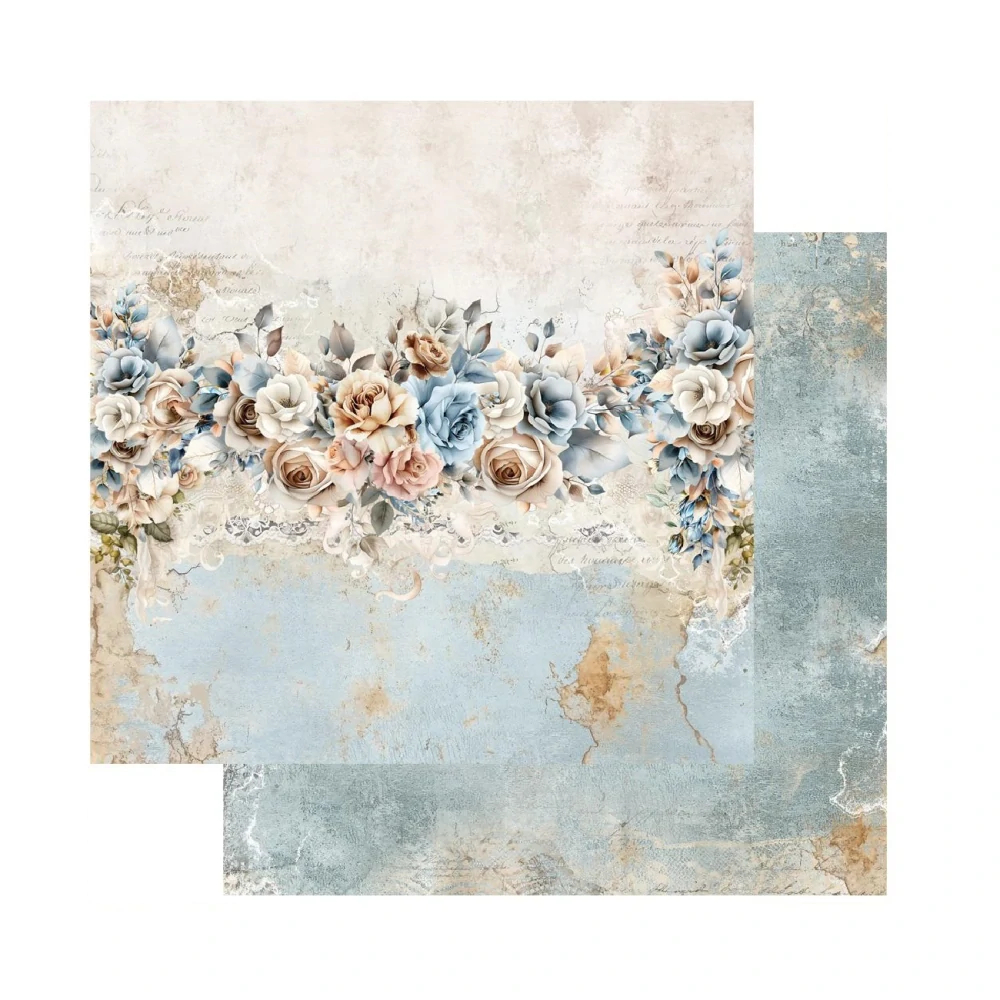 Alchemy of Art Scrapbook papier In Shades of Blue 8x8