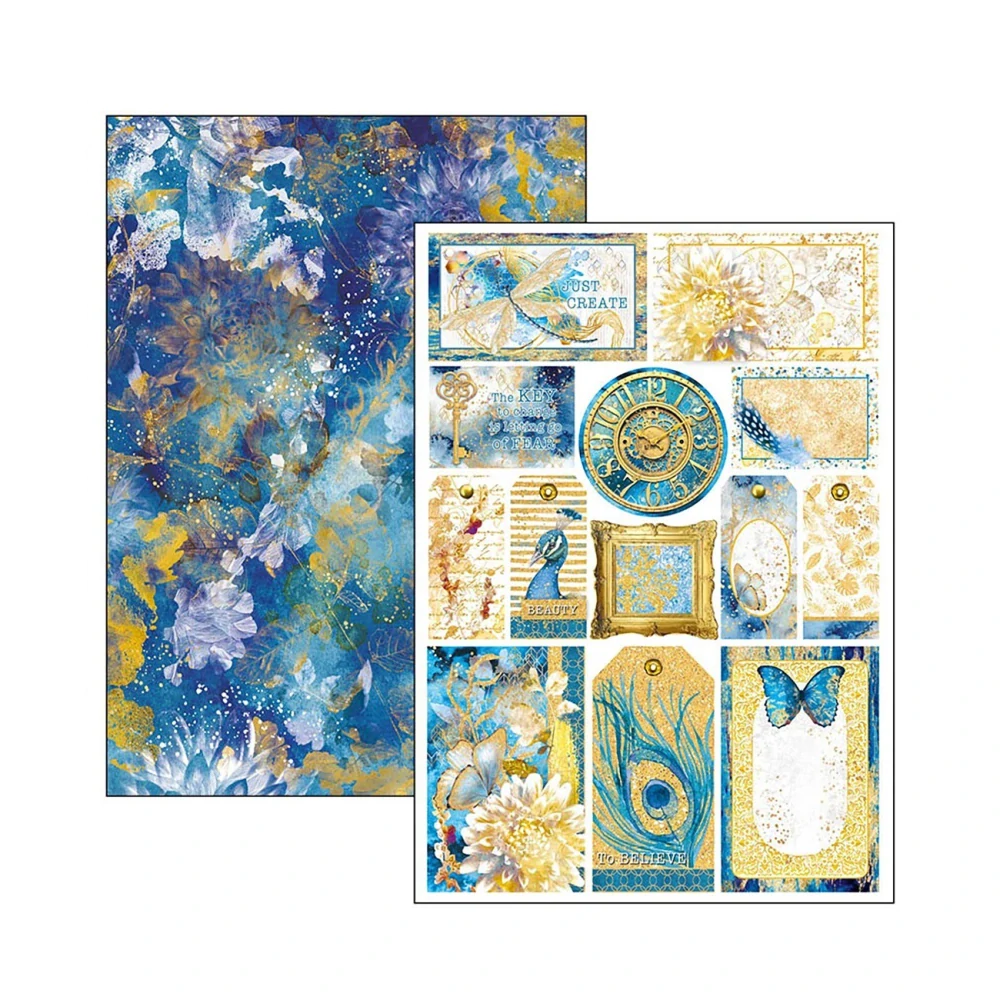 Ciao Bella Scrapbook papier Indigo A4