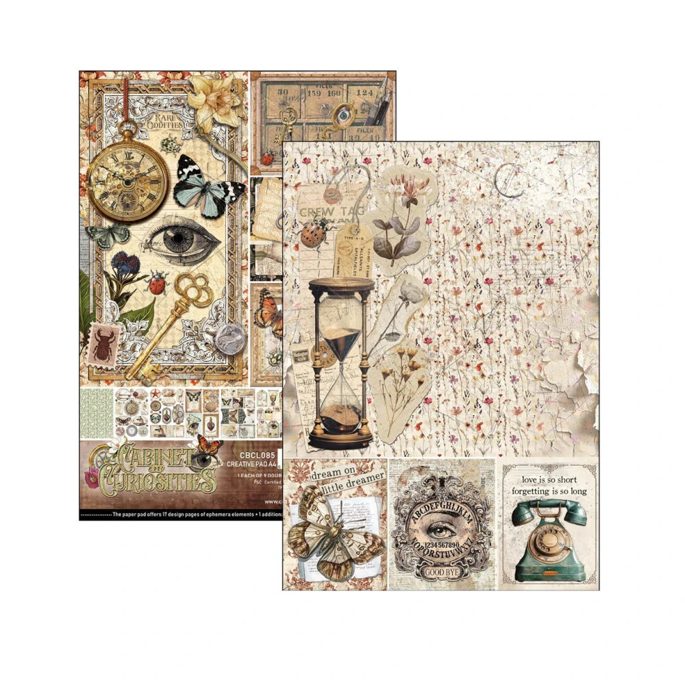 Ciao Bella Scrapbook papier Cabinet of Curiosities A4