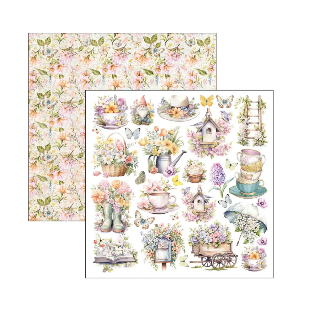 Ciao Bella Scrapbook papier Flower Shop 6x6