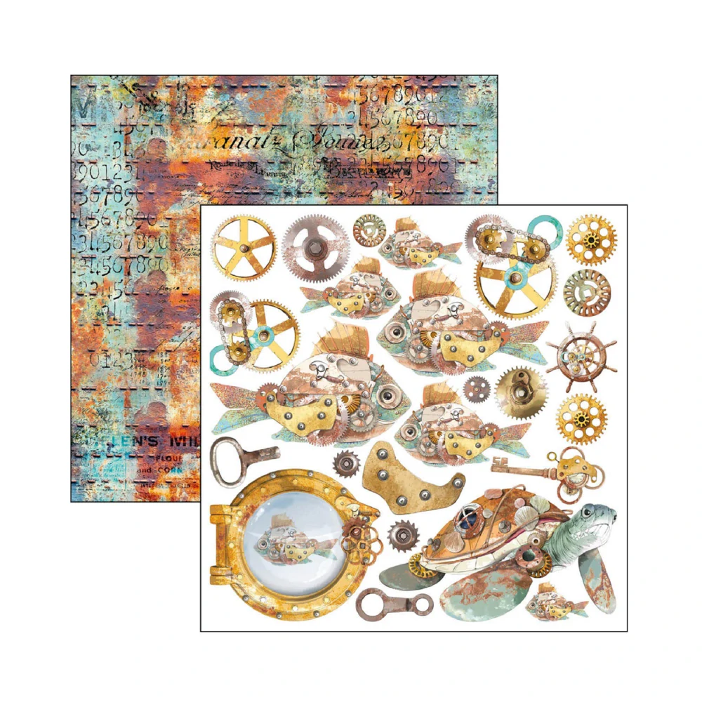 Ciao Bella Scrapbook papier Coral Reef 6x6