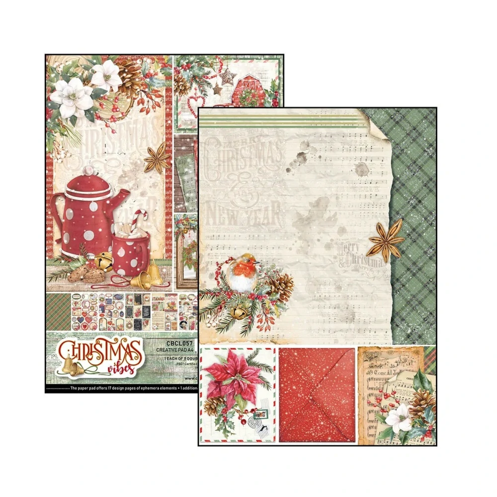 Ciao Bella Scrapbook papier Christmas vibes A4