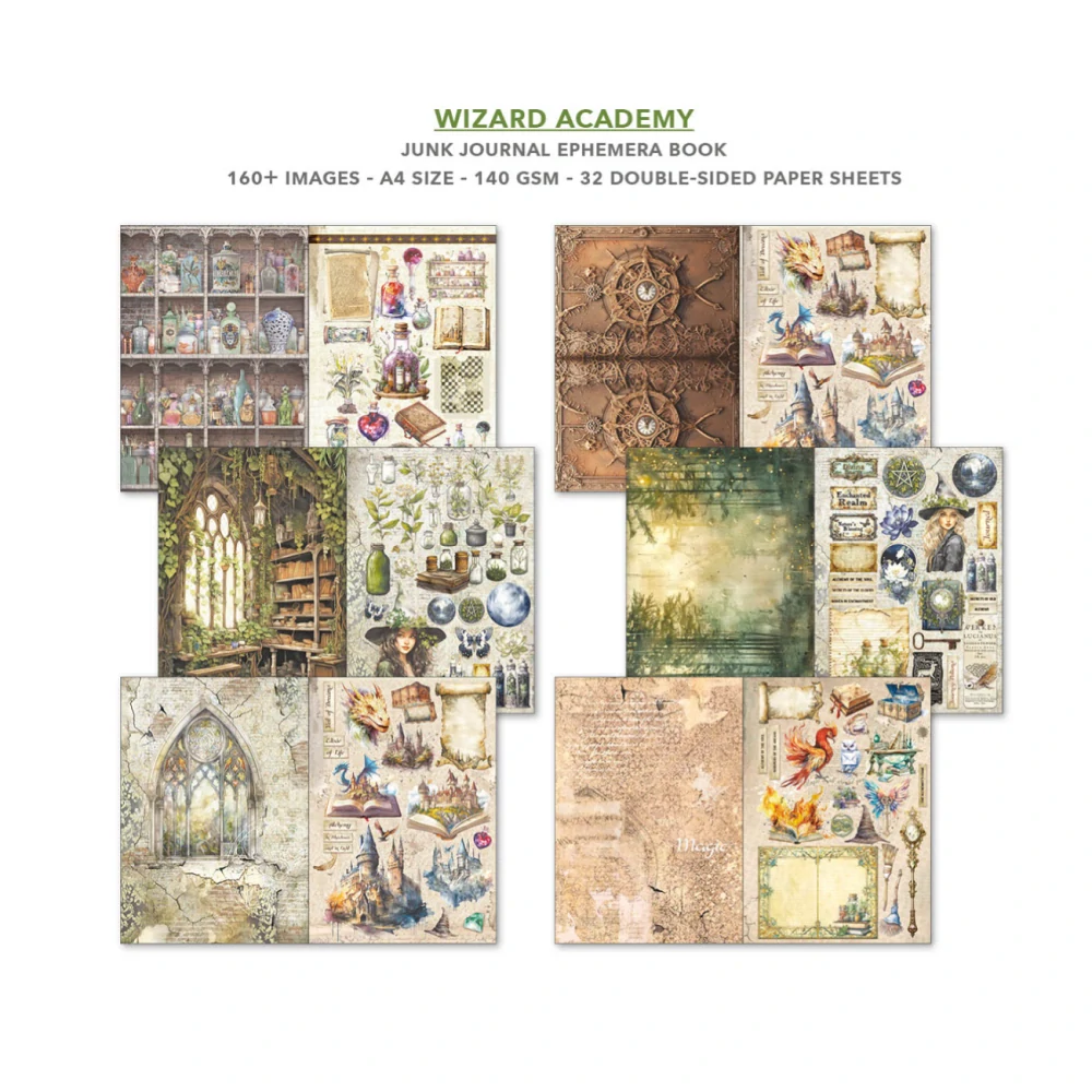 Ciao Bella – Wizard Academy Junk Journal Ephemera Book