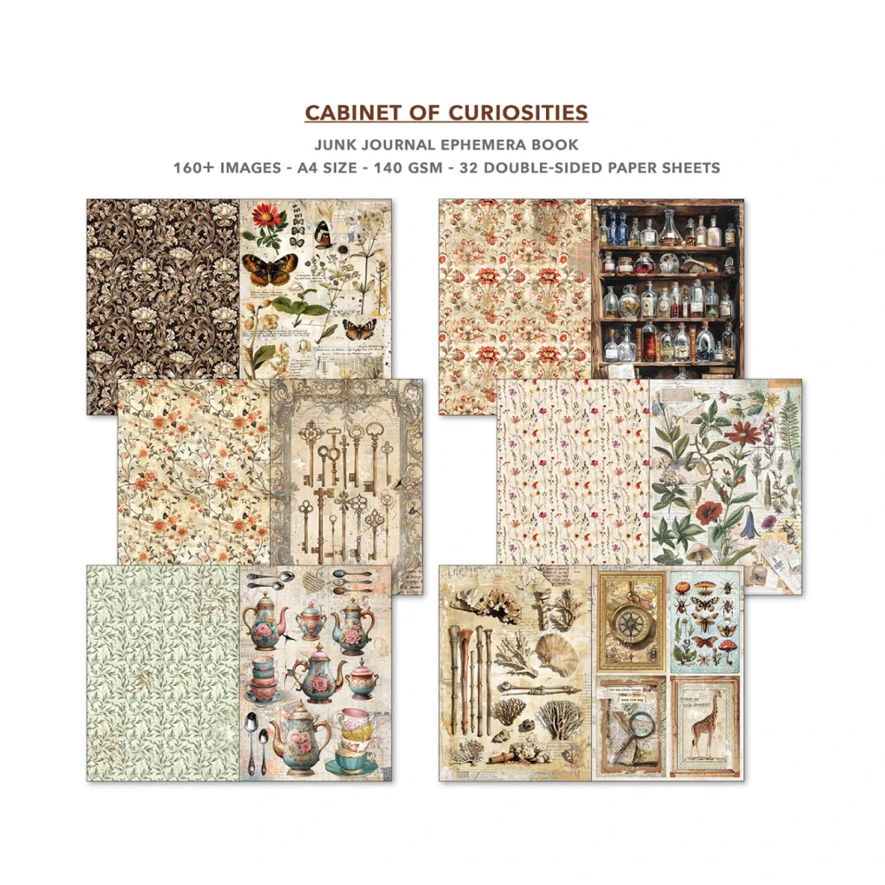 Ciao Bella – Cabinet of Curiosities Junk Journal Ephemera Book