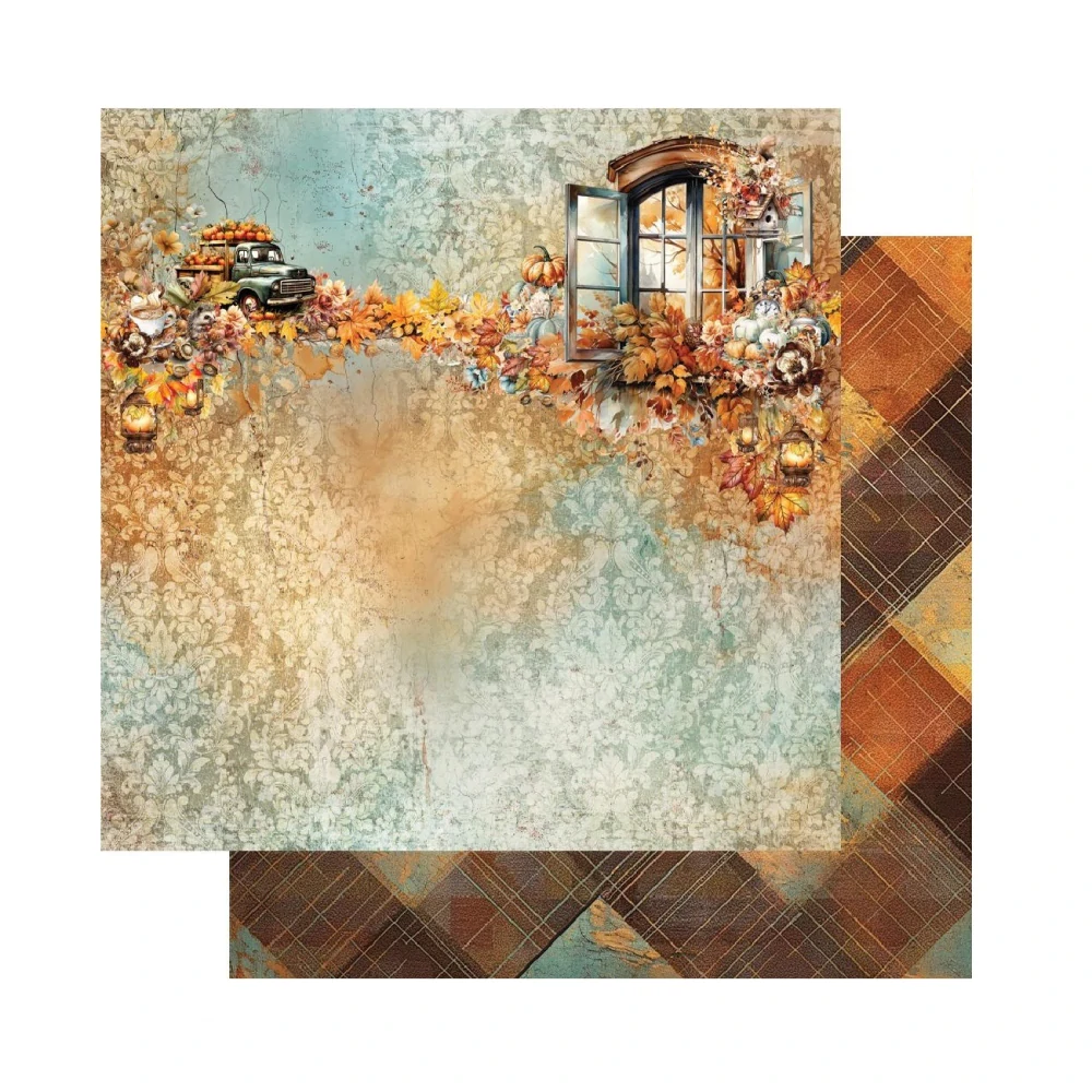 Alchemy of Art Scrapbook papier In Autumn Colors 8x8