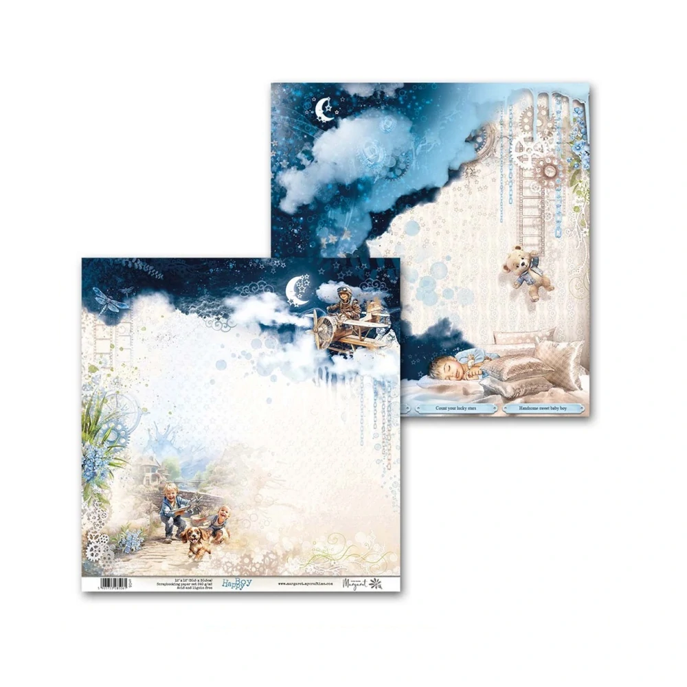 Margaret Scrapbook papier – Happy Boy  12x12