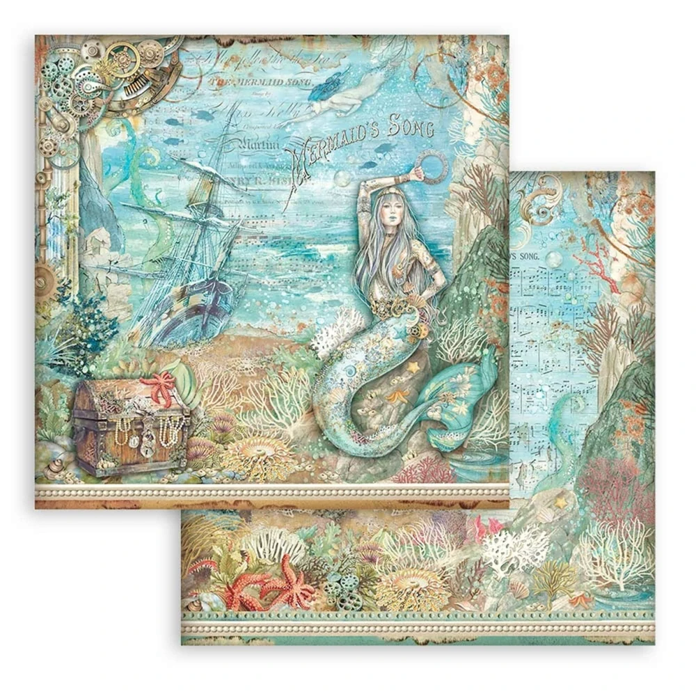 Stamperia Scrapbook papier – Songs of The Sea 12x12