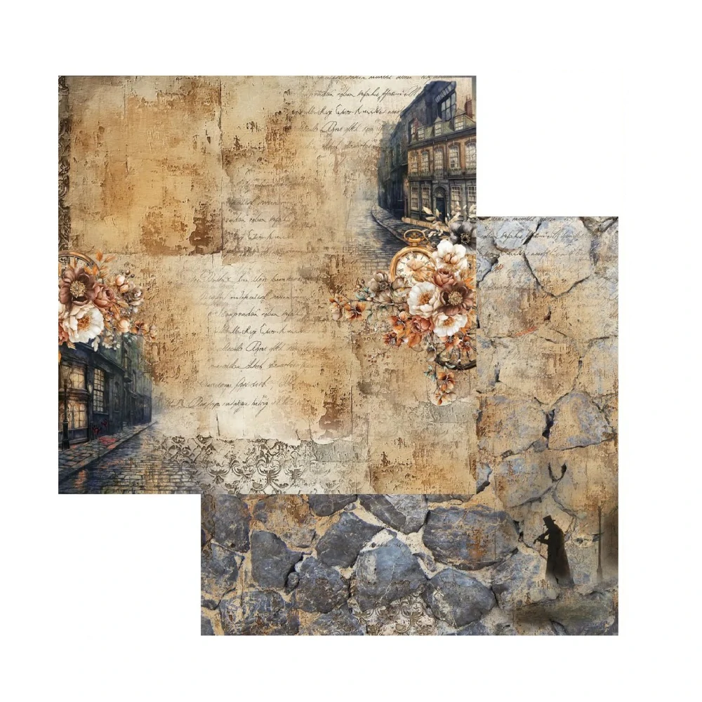 Alchemy of Art Scrapbook papier Behind Closed Doors 8x8