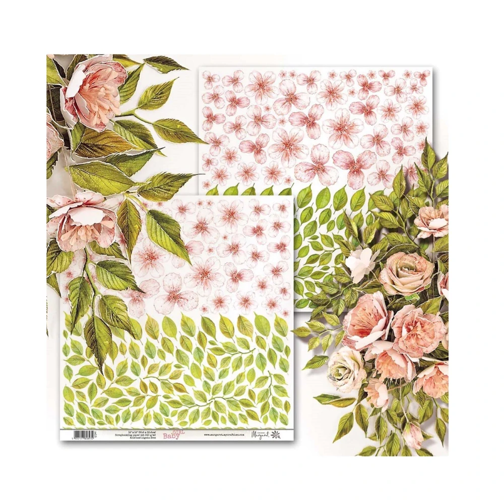 Margaret Scrapbook papier – Baby Girl kusový 0615