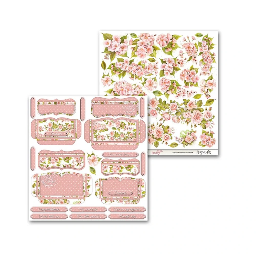 Margaret Scrapbook papier – Baby Girl kusový 0616