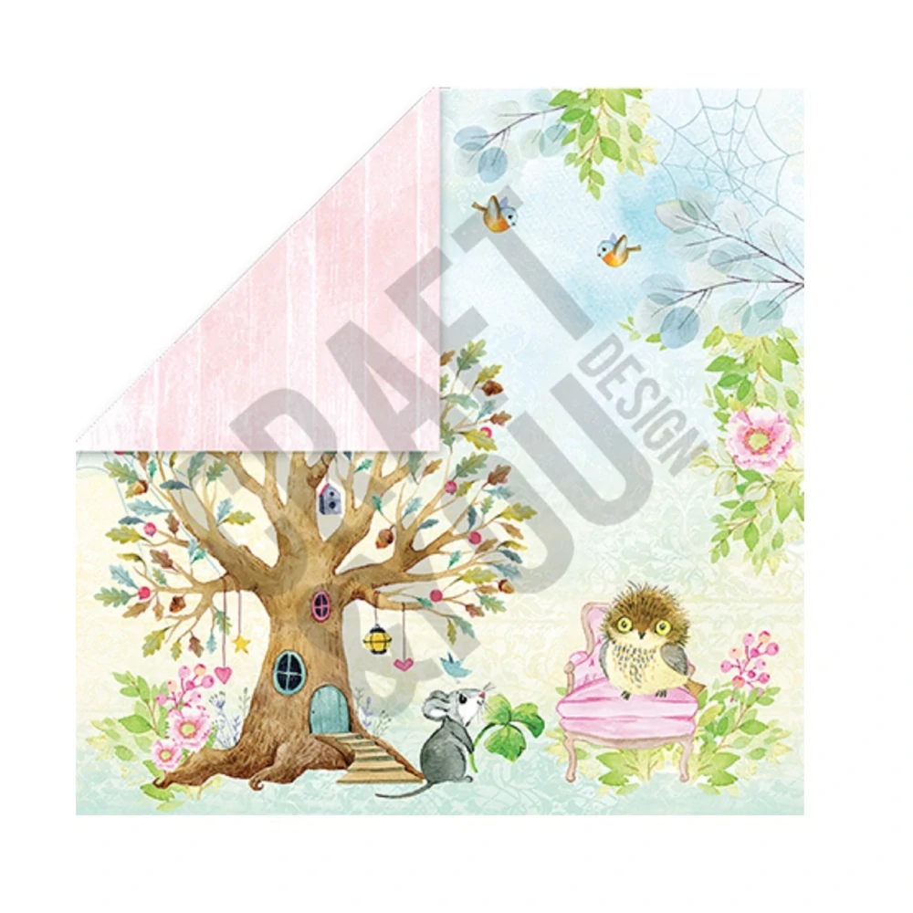 Craft & You Design Scrapbook papier Woodland Story 12x12