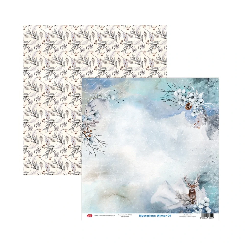 Craft & You Design Scrapbook papier Mysterious Winter 12x12