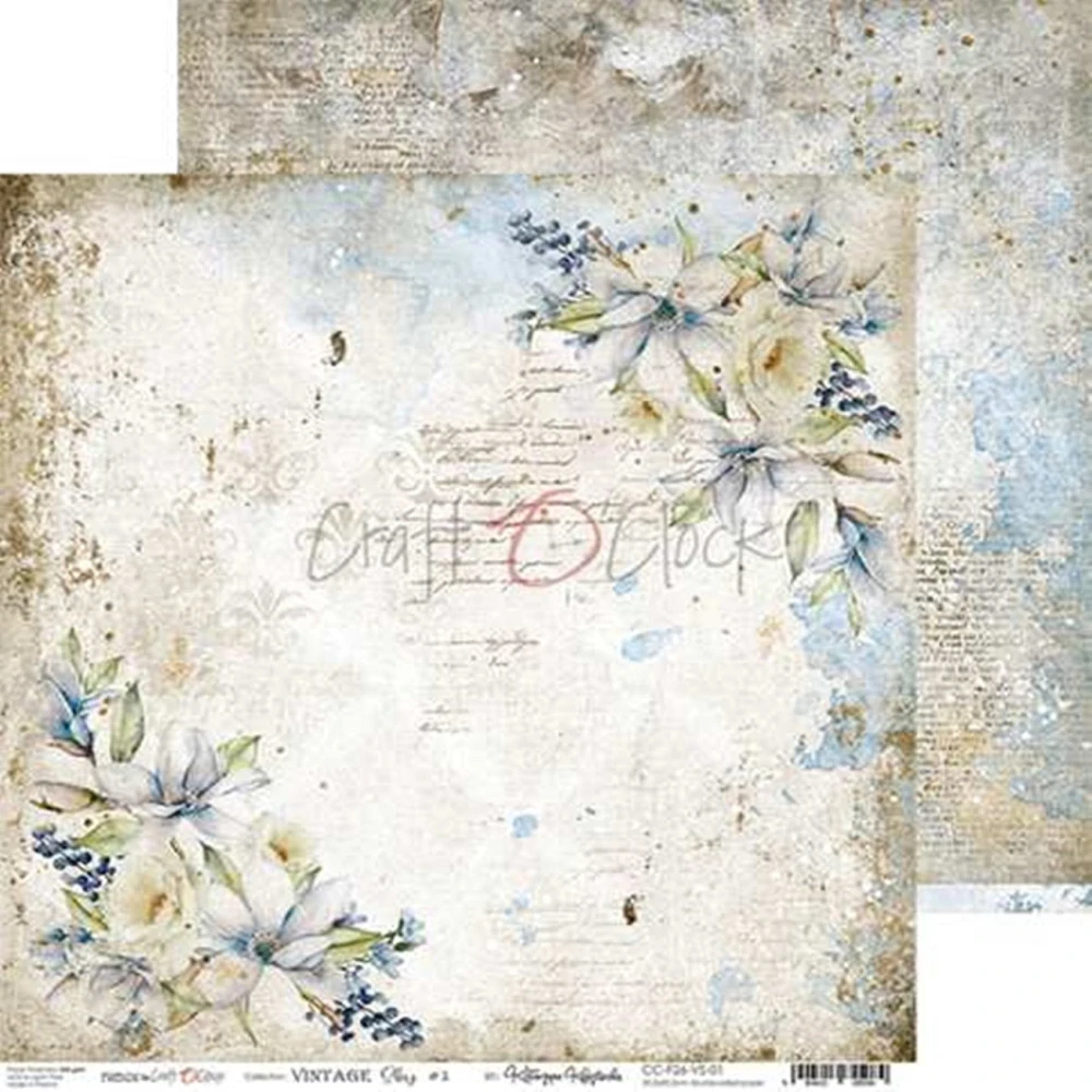  Scrapbook papier - Vintage Sky 12x12 - Craft O’Clock