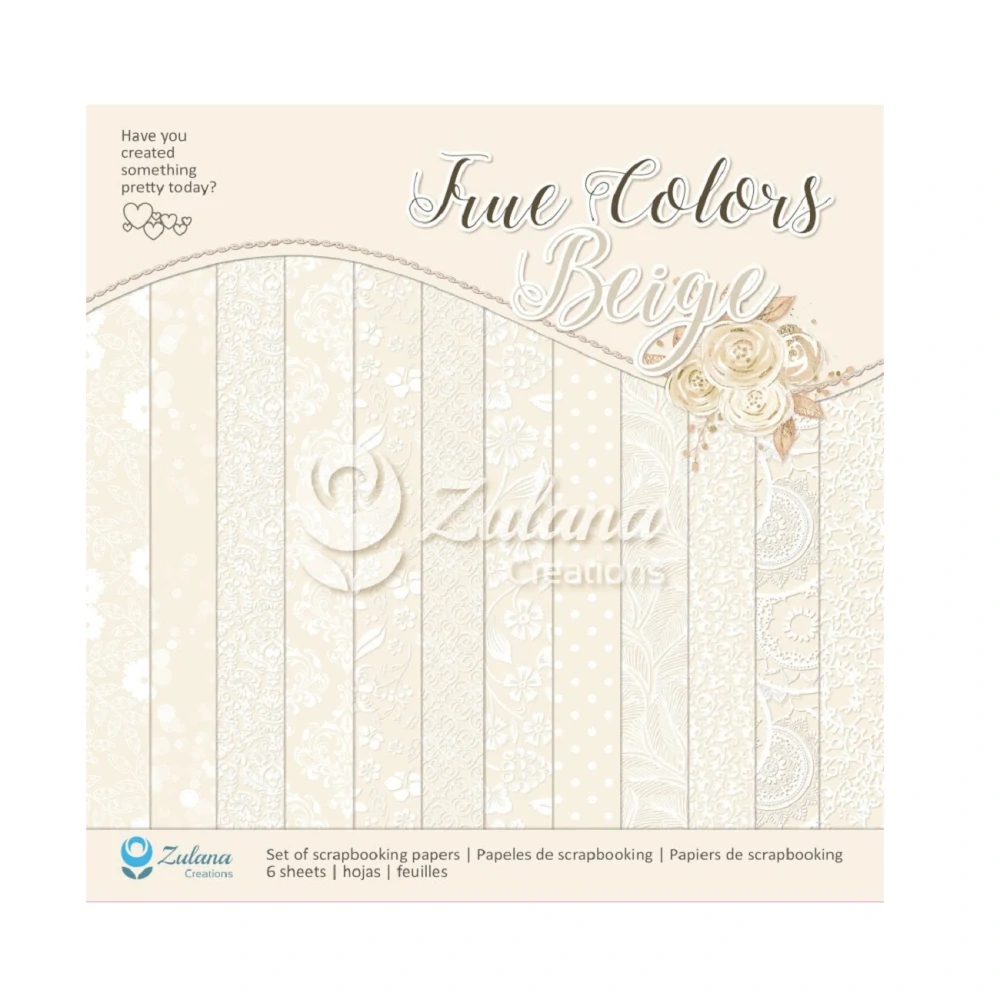 Zulana Creations Scrapbook papier True Colors Beige  12x12