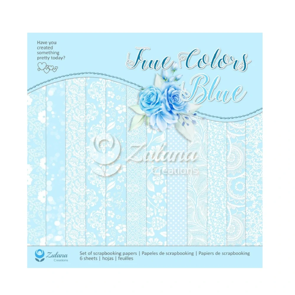 Zulana Creations Scrapbook papier True Colors Blue 12x12