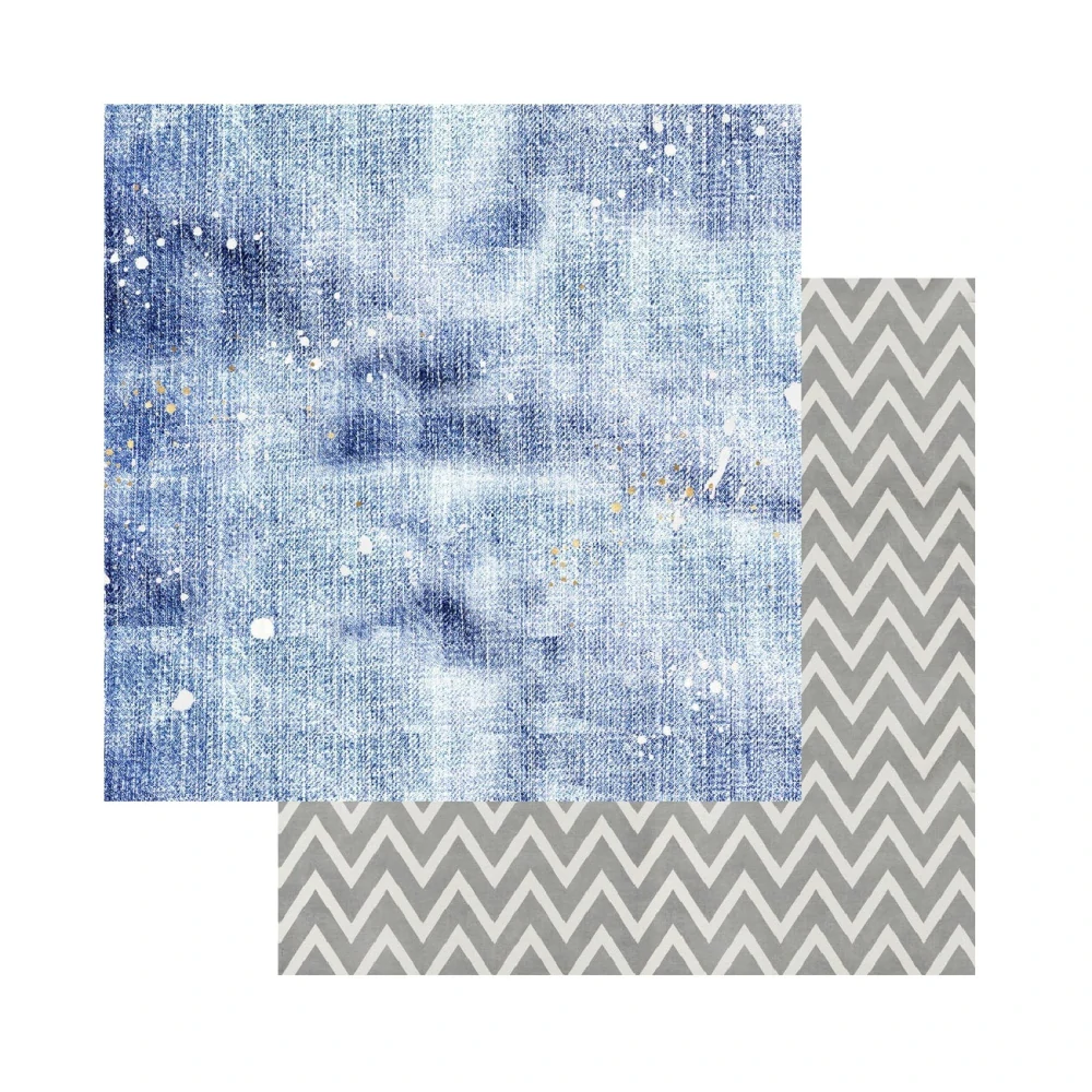 Memory Place Scrapbook papier Shades of Denim 12x12