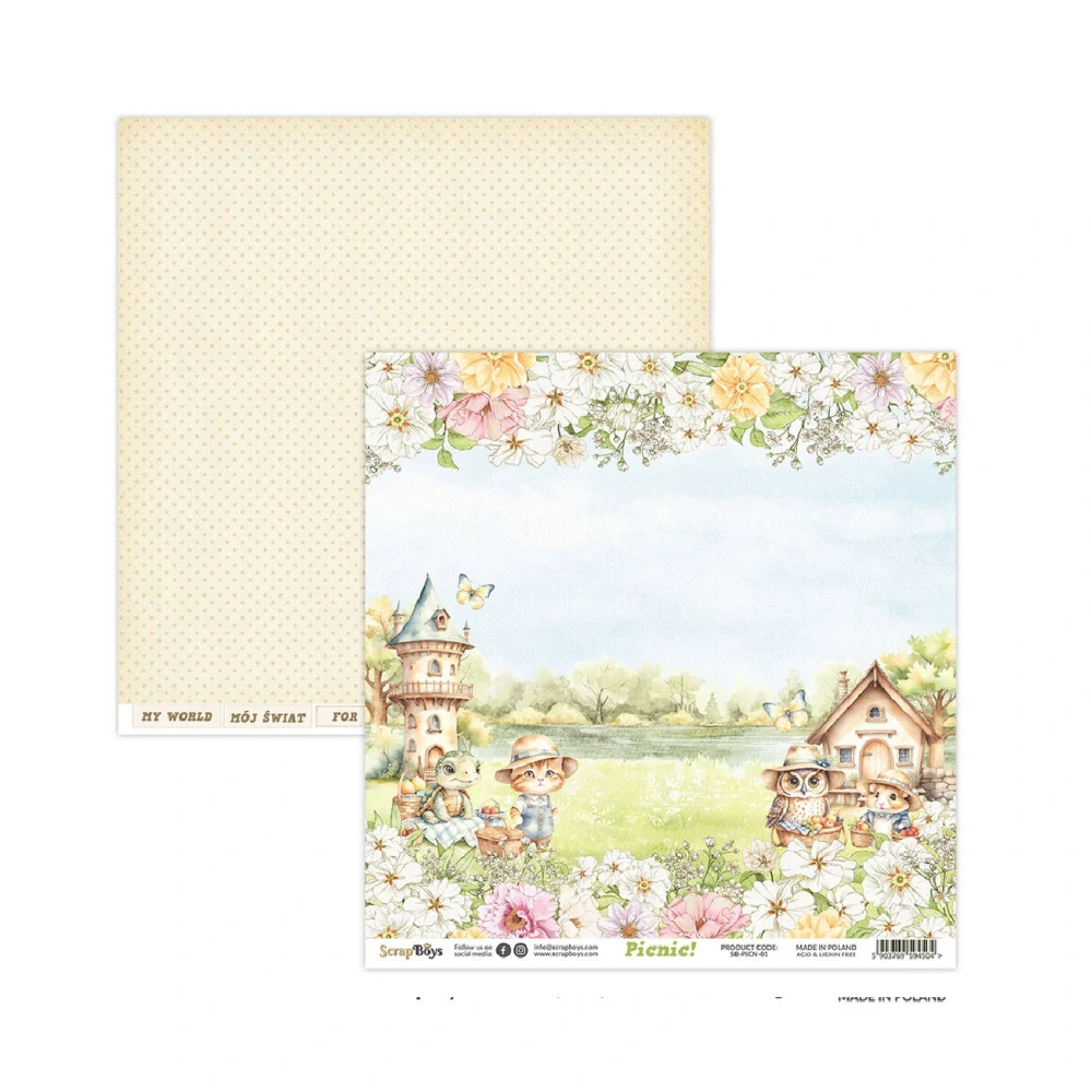 Scrapboys Scrapbook papier Picnic! 12x12