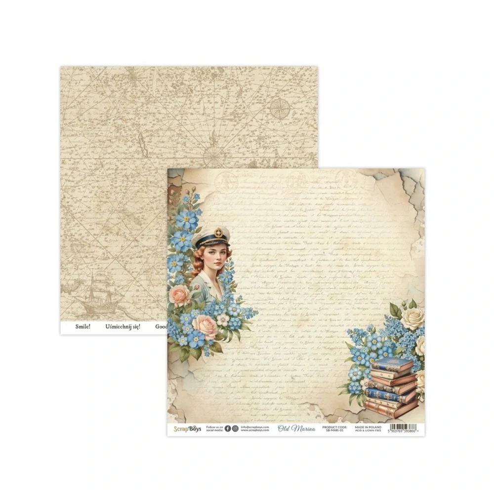 Scrapboys Scrapbook papier Old Marina 12x12