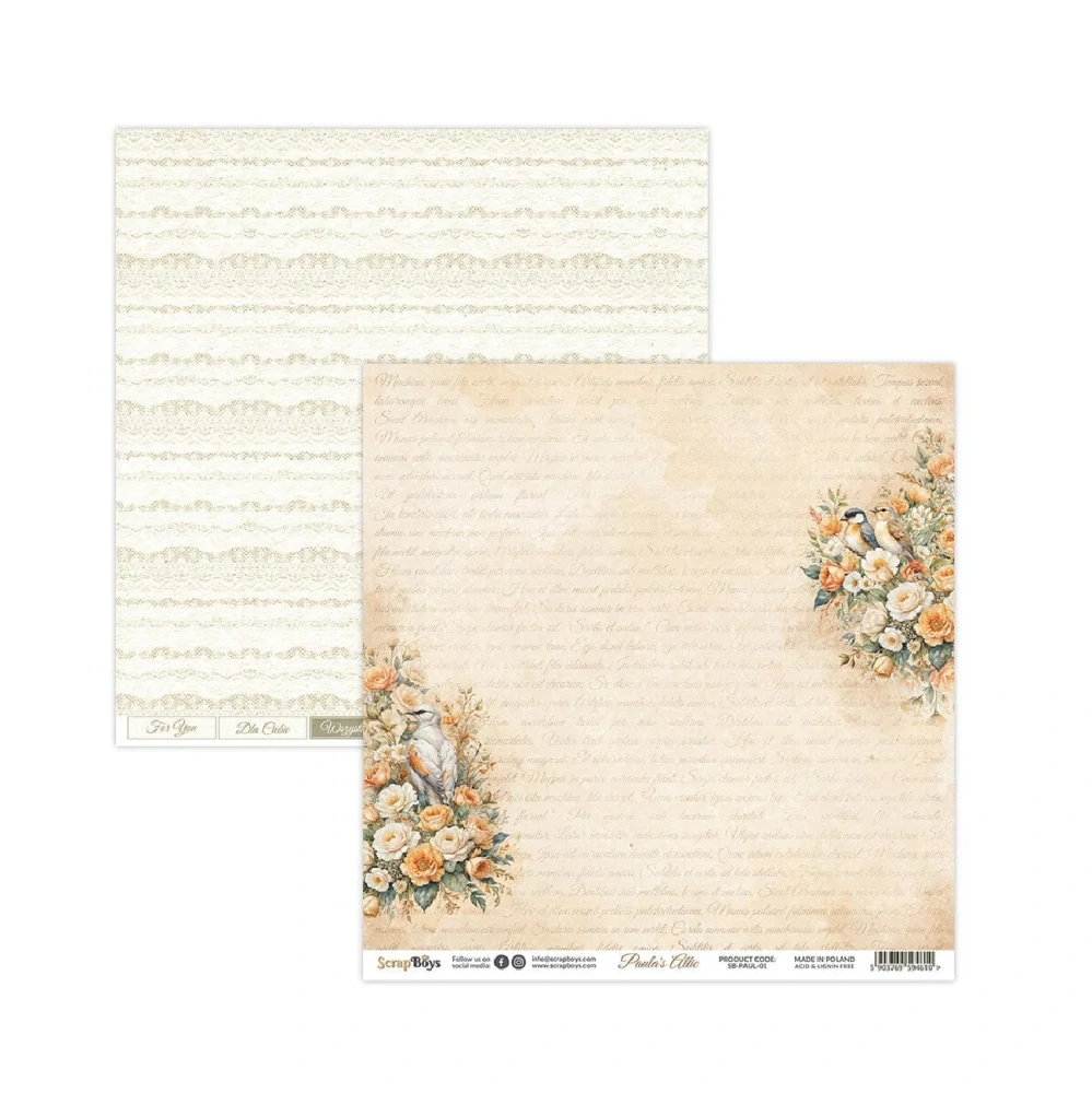 Scrapboys Scrapbook papier Paula's Attic 12x12