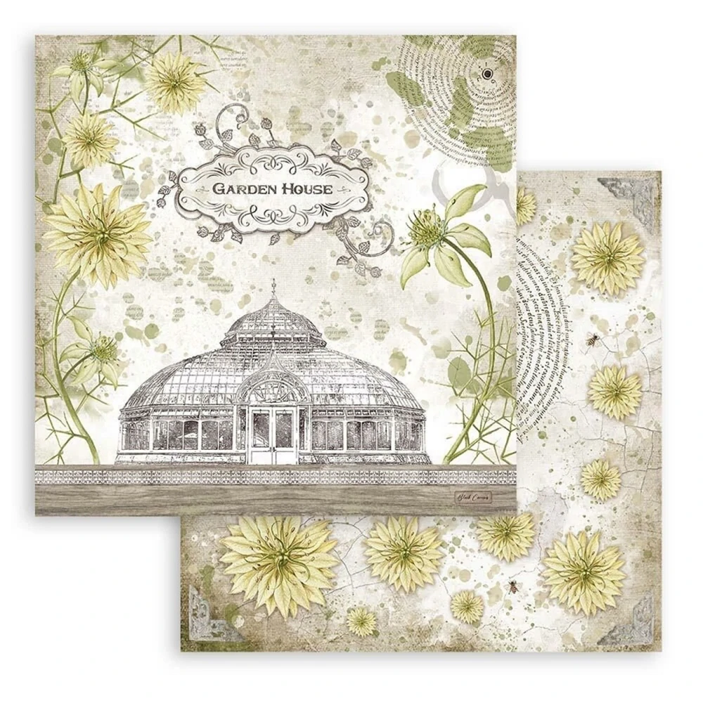 Stamperia Scrapbook papier – Garden House 12x12