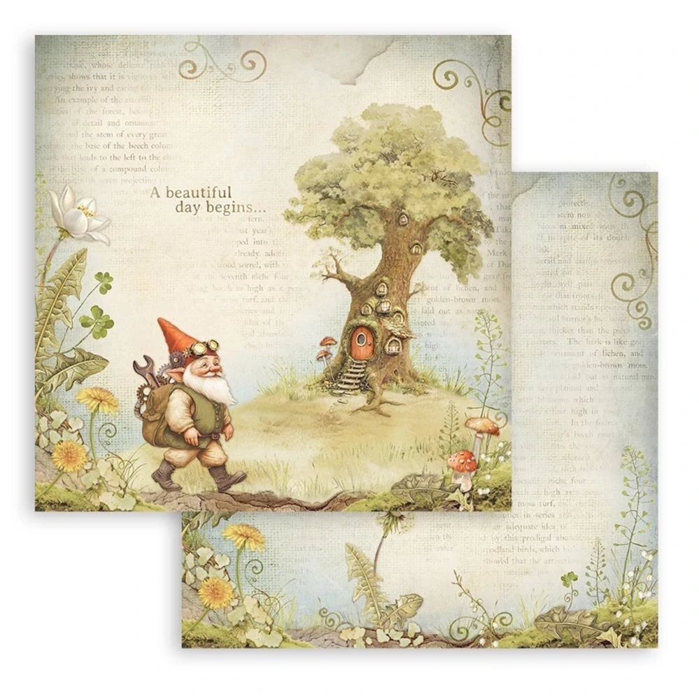 Stamperia Scrapbook papier – Hidden Grove 12x12