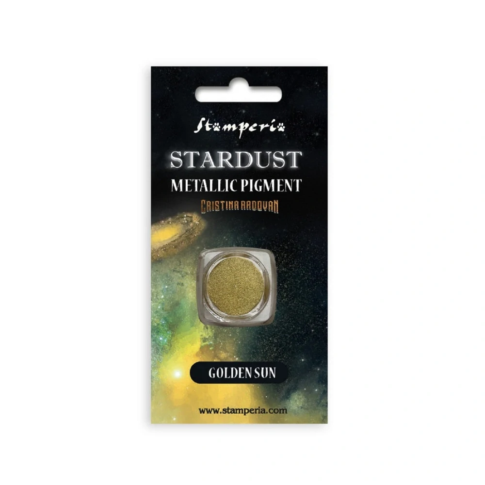 Stamperia Metalický pigment Stardust golden sun
