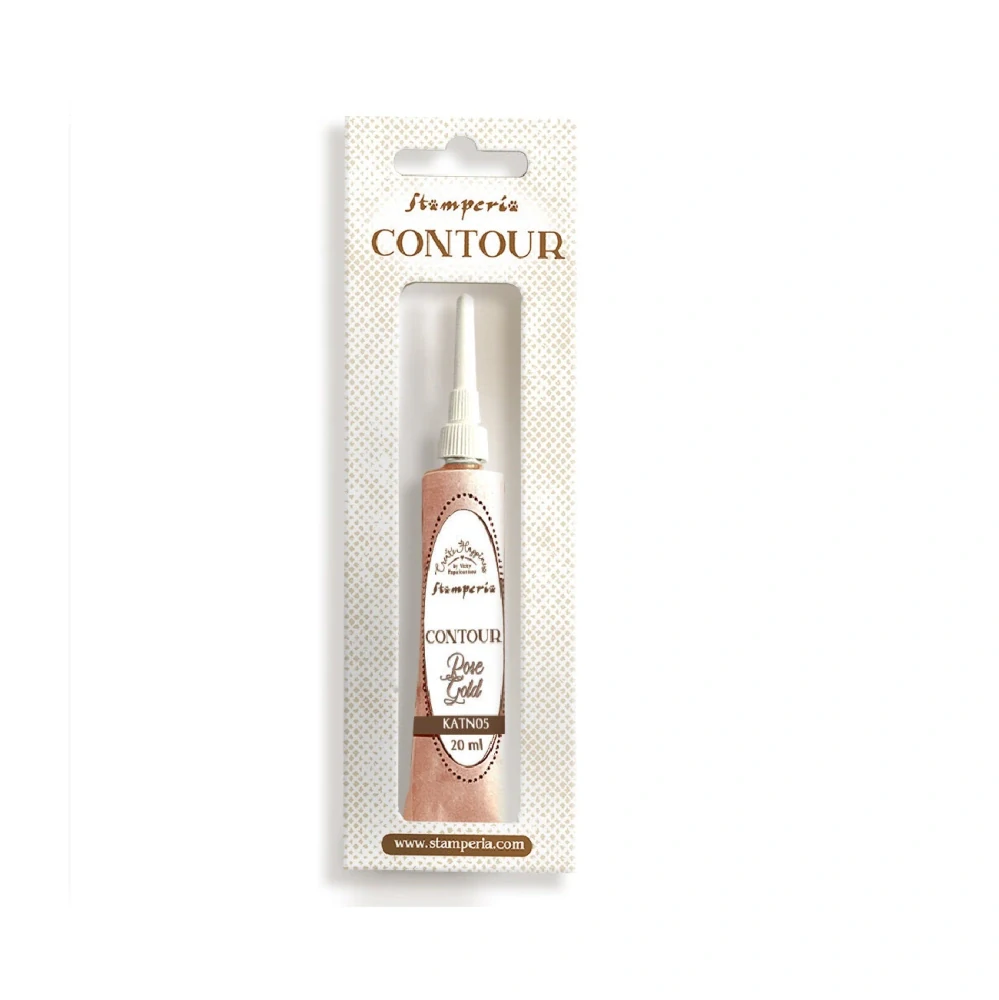 Stamperia Kontúrovacia farba KATN 05 Rose Gold
