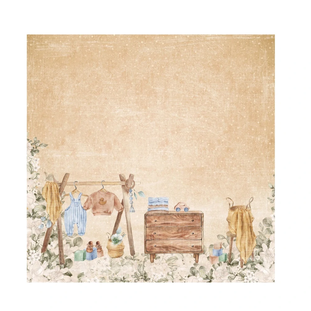 Reprint Scrapbook papier Vintage Baby 12x12