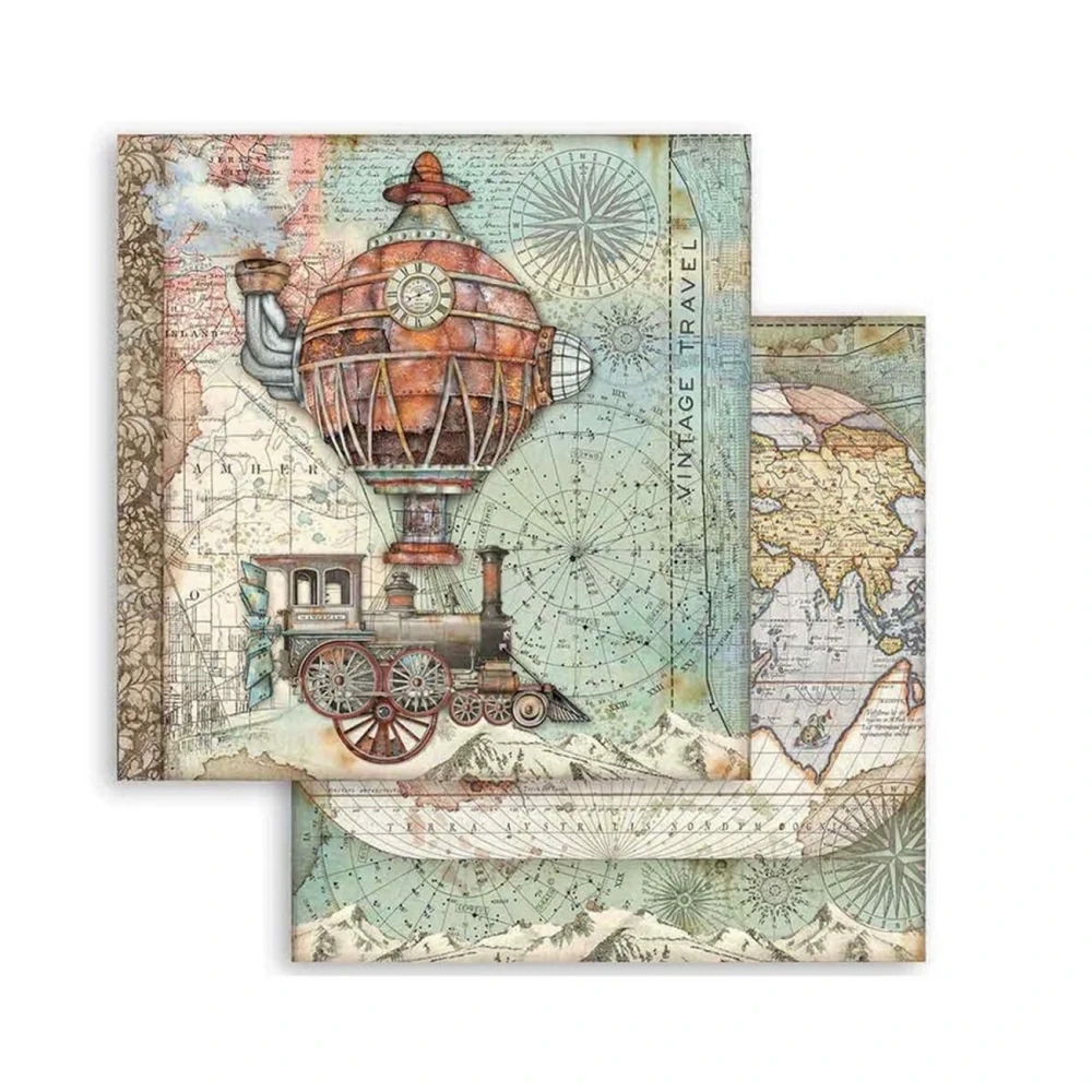 Stamperia Scrapbook papier – Sir Vagabond 8x8