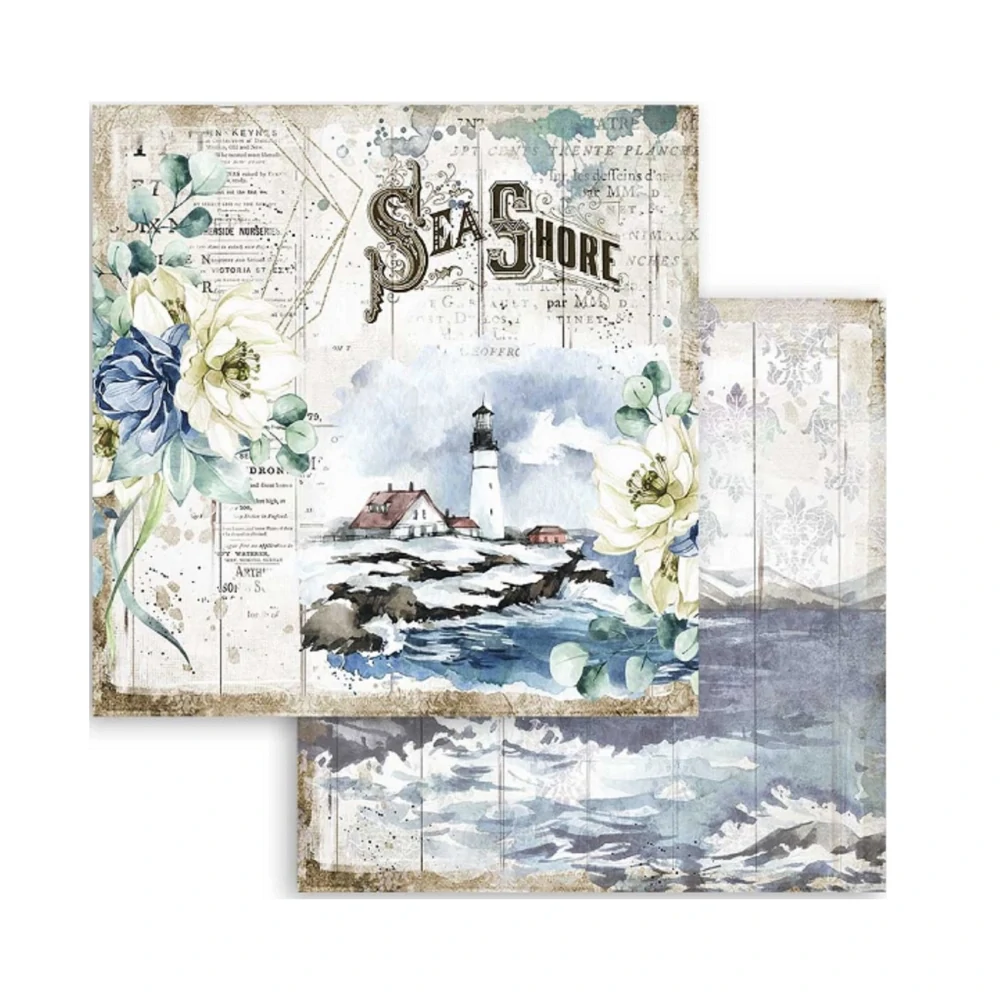 Stamperia Scrapbook papier – Sea Dream 8x8