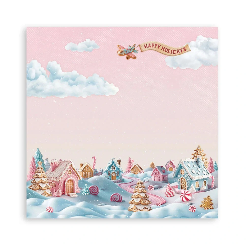 Stamperia Scrapbook papier – Candy Christmas Maxi 12x12