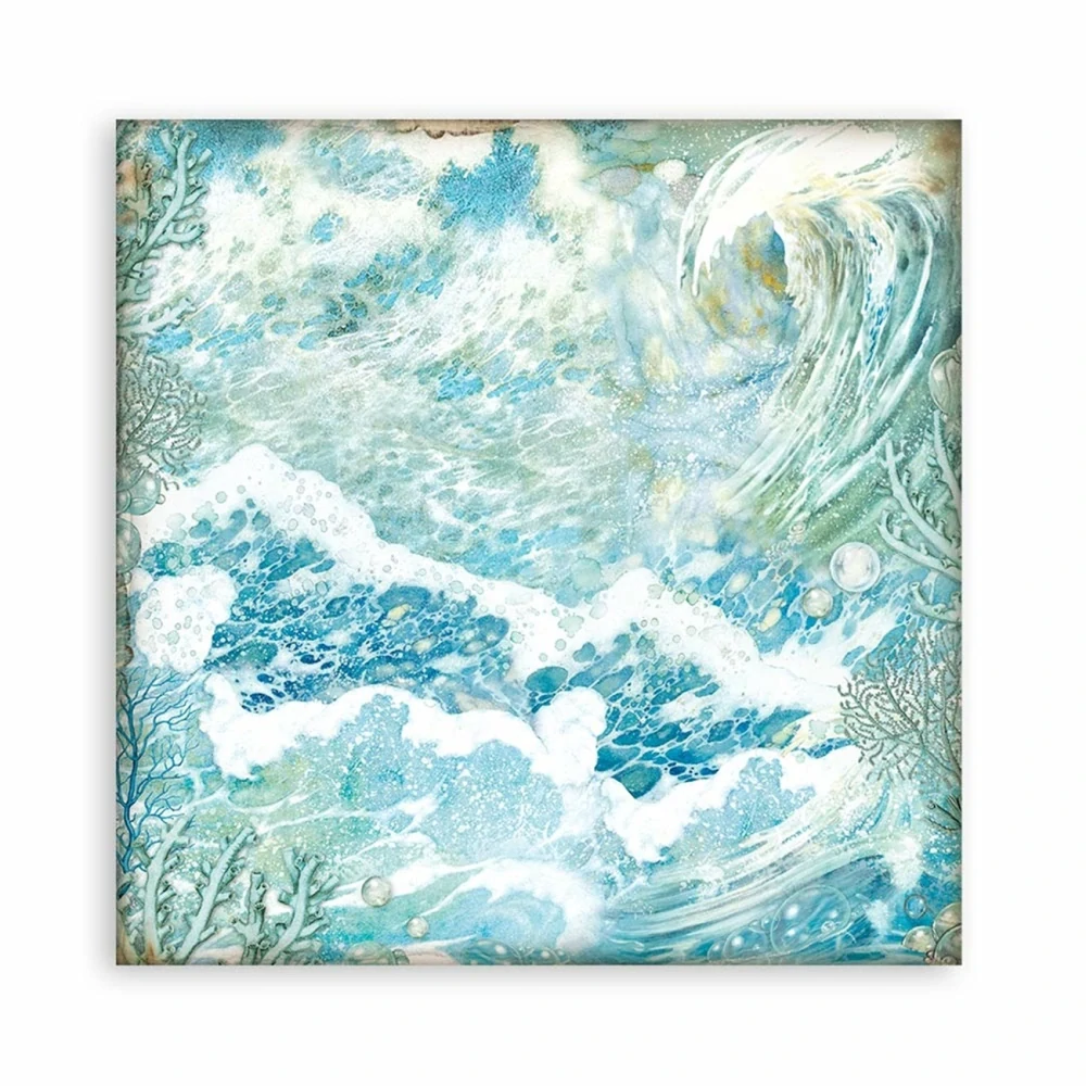  Stamperia Scrapbook papier – Songs of The Sea Backgrounds 12x12