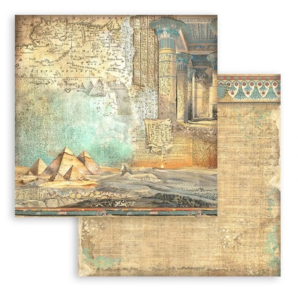 Stamperia Scrapbook papier – Land of Pharaohs Backgrounds 12x12