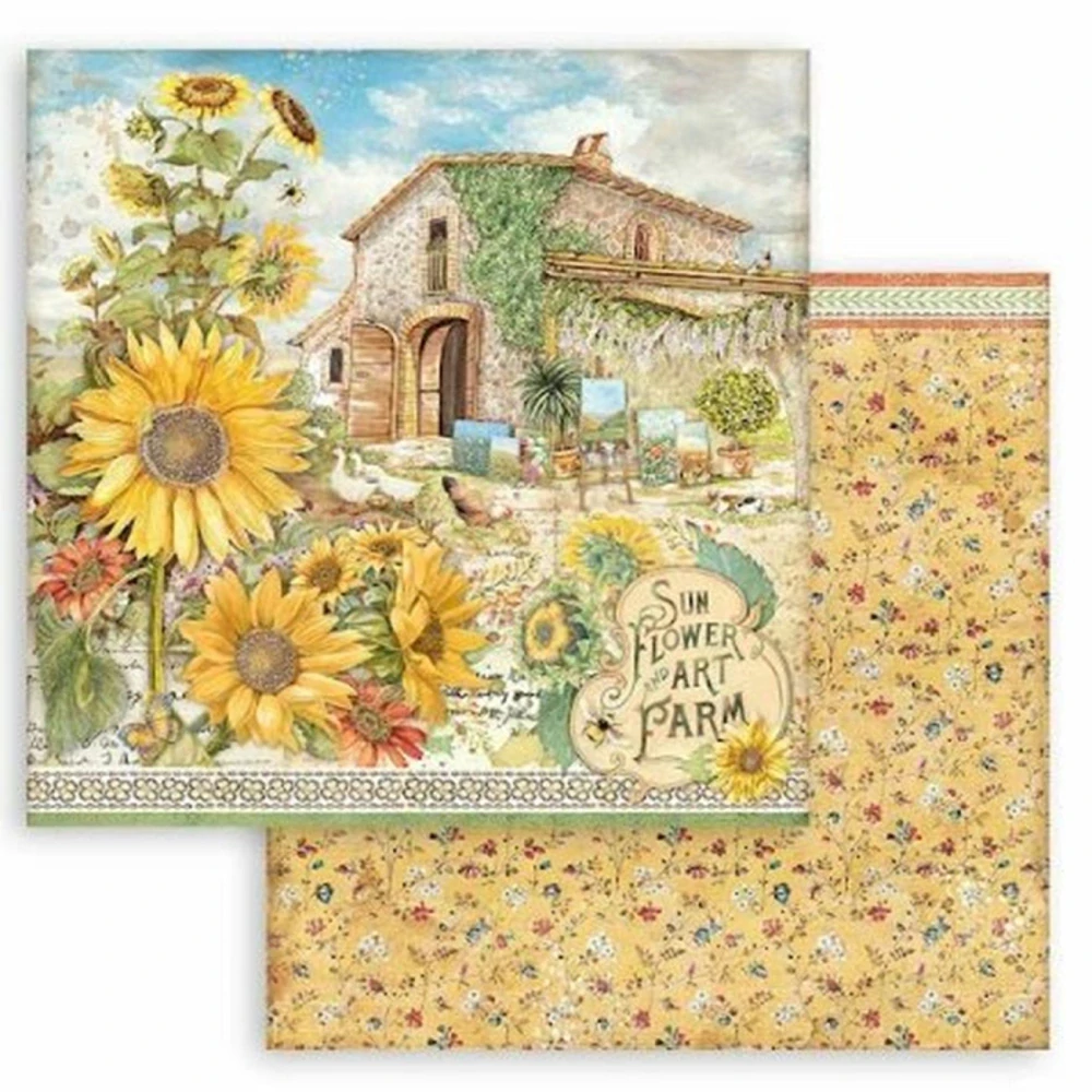 Stamperia Scrapbook papier – Sunflower Art 12x12