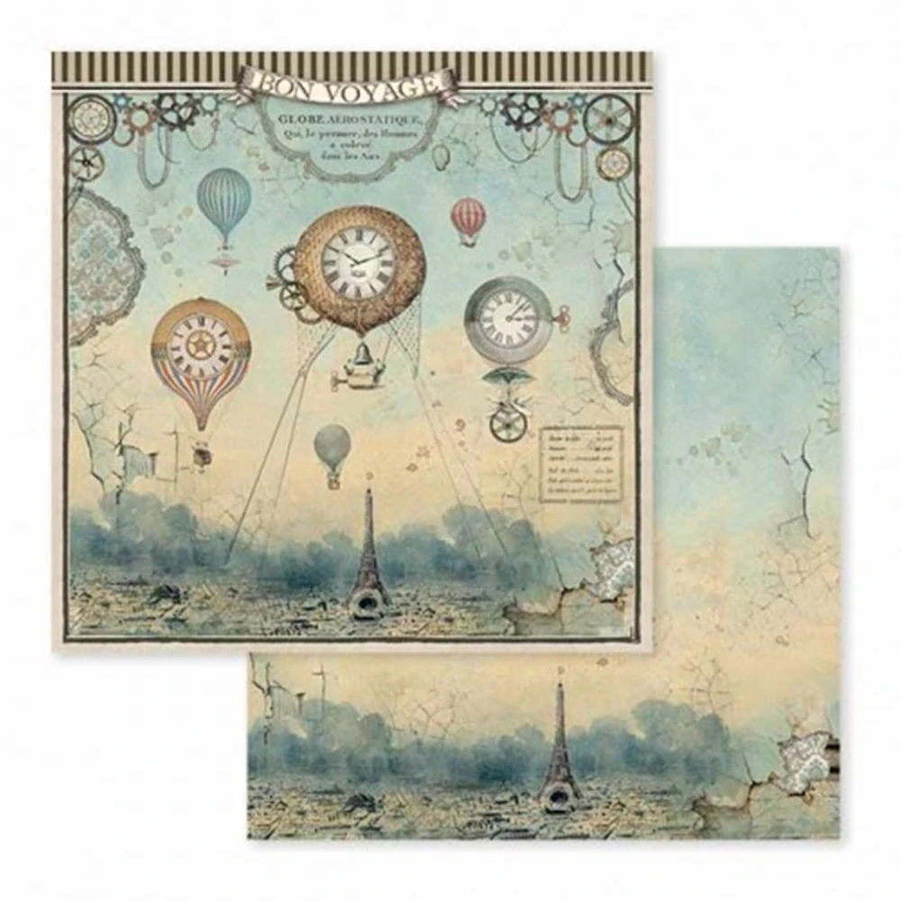 Stamperia Scrapbook papier – Voyages Fantastiques Maxi 12x12