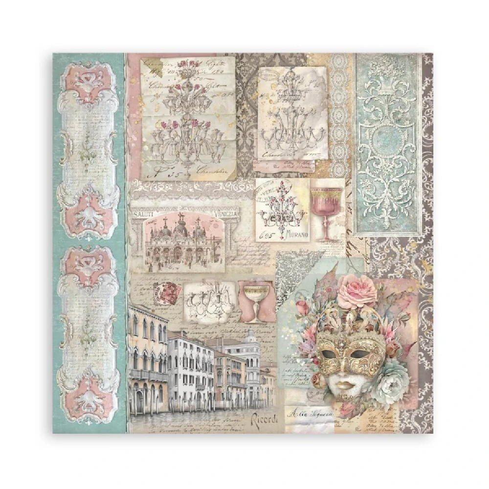 Stamperia Scrapbook papier – Venice City of Art Maxi 12x12