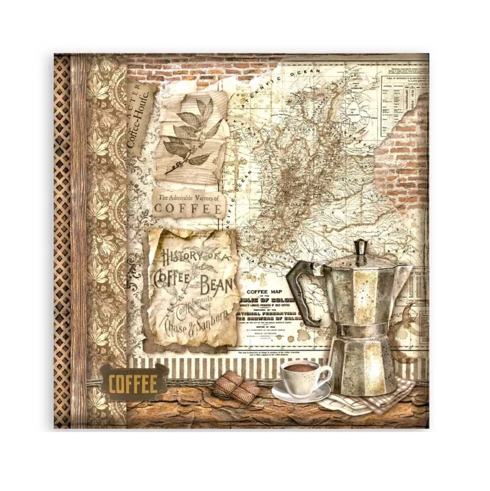 Stamperia Scrapbook papier – Coffee and Chocolate Maxi 12x12