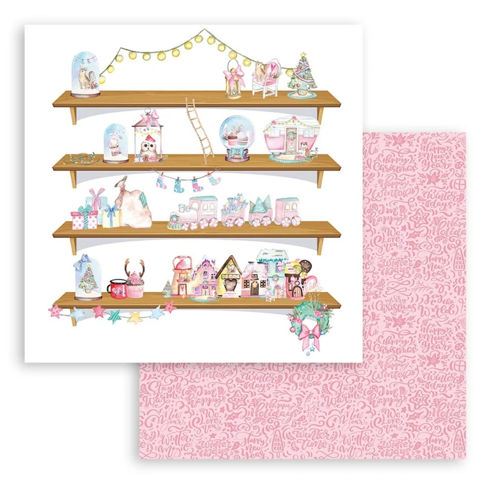 Stamperia Scrapbook papier – Christmas Rose Maxi 12x12