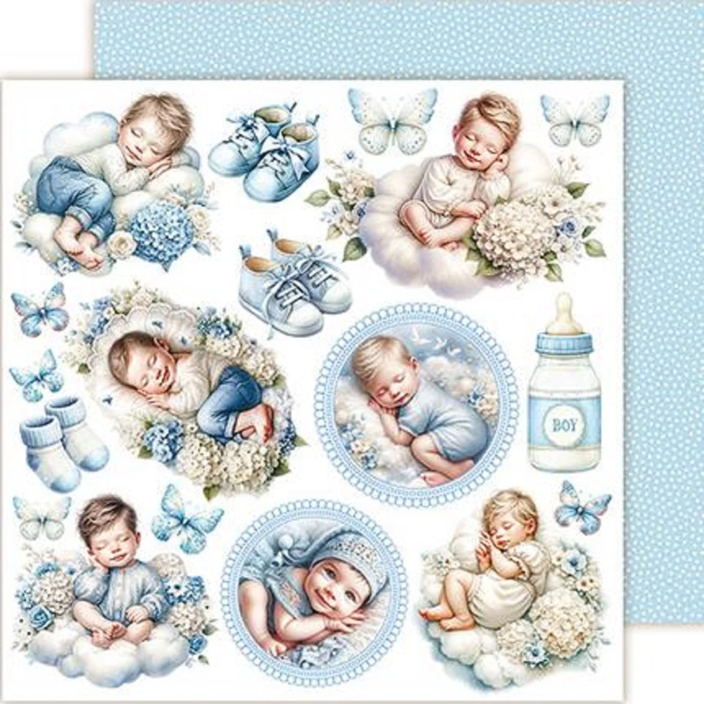 Lemoncraft Scrapbook papier doplnkový Cotton Candy Boy 8x8