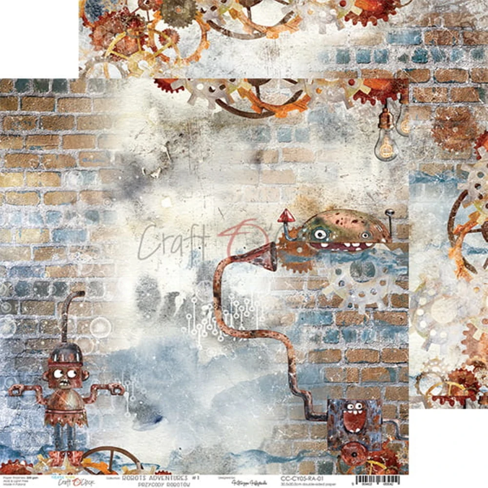 Craft O´ Clock Scrapbook papier - Robots Adventures 12x12